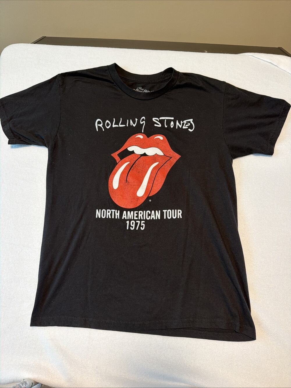 The Rolling Stones T-Shirt North American Tour 1975 Medium M Rare Classic 90s